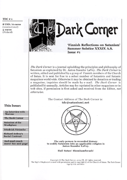 The Dark Corner Issue #1