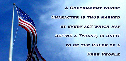 Click Here to read the Ron Whitehead poem, "The Declaration of Independence This Time"